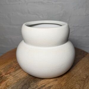 Target White Stoneware Round Vase